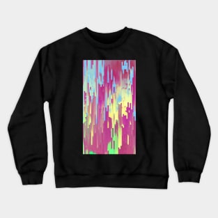 Summer Sunset Glitch Contemporary Artwork T-Shirt Crewneck Sweatshirt